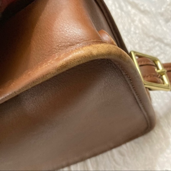 Coach vintage English tan bag 9164 legacy east west compartment bay - Picture 5 of 14